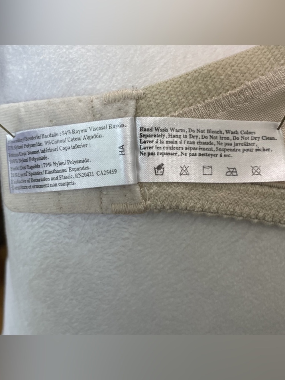 WACOAL Women's 36D Cream Beige Embrace Lace Unlined Underwire Bra 85711 - Picture 9 of 9